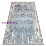 Kab. CORE szőnyeg W3824 Ornament Vintage - Structural, két szintű, világoskék / krém / szürke 80x150 cm