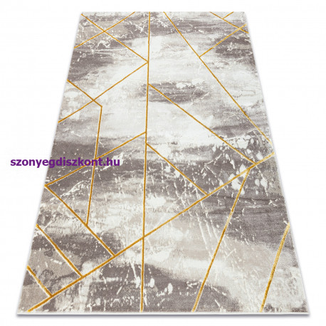CORE szőnyeg 1818 Geometriai - Structural, két szintű, elefántcsont / arany 160x220 cm