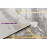 Kab. CORE szőnyeg 1818 Geometriai - Structural, két szintű, elefántcsont / arany 160x220 cm