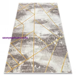   Kab. CORE szőnyeg 1818 Geometriai - Structural, két szintű, elefántcsont / arany 140x190 cm