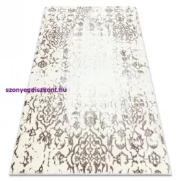   Kab. CORE szőnyeg 247A Ornament Vintage - Structural, két szintű, krém / barna 140x190 cm