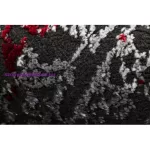 Kab. Modern VINCI 1524 vintage - antracit / piros 80x150 cm szőnyeg