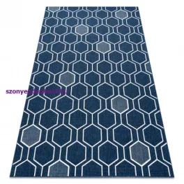   Kab. Szőnyeg SPRING 20404994 Hatszög szizál, hurkolt - kék 200x290 cm