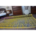 Kab. Vintage szőnyeg Virágok 22209/025 sárga 200x290 cm