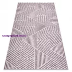 Kab. Szőnyeg COLOR 47176260 SISAL vonalak, háromszögek, bézs / rózsaszín 120x170 cm