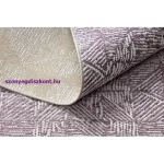 Kab. Szőnyeg COLOR 47373260 SISAL vonalak, háromszögek, ibolya / bézs 200x290 cm