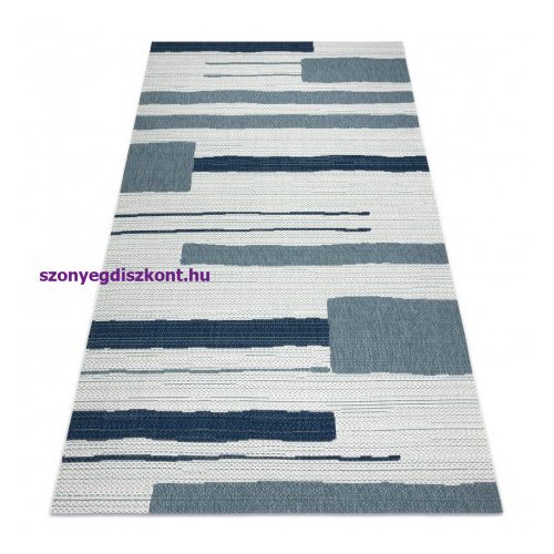 Szőnyeg COLOR 19676369 SISAL vonalak bézs / син 200x290 cm