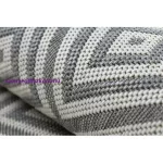 Kab. Fonott sizal flat szőnyeg 48607637 Négyzetek rombusz szürke / krém 120x170 cm