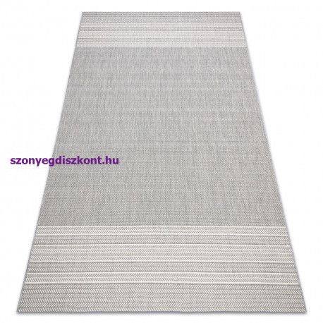 Fonott sizal flat szőnyeg 48829637 szürke 120x170 cm