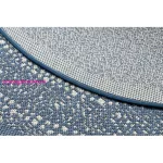 Kab. Fonott sizal Flat szőnyeg kör 48834591 Pontok elpirul kék kör 120 cm