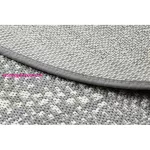 Kab. Fonott sizal Flat szőnyeg kör 48834637 Pontok elpirul szürke kör 120 cm