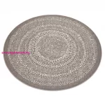 Kab. Fonott sizal Flat szőnyeg kör 48834686 Pontok elpirul bézs kör 120 cm