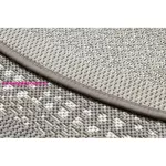 Kab. Fonott sizal Flat szőnyeg kör 48834686 Pontok elpirul bézs kör 120 cm