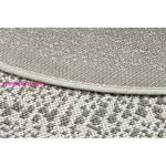 Kab. Fonott sizal Flat szőnyeg kör 48834866 Pontok elpirul krém kör 120 cm