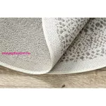 Kab. Fonott sizal Flat szőnyeg kör 48834866 Pontok elpirul krém kör 120 cm