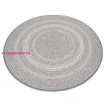 Kab. Fonott sizal Flat szőnyeg kör 48837637 Boho, fonat szürke kör 120 cm