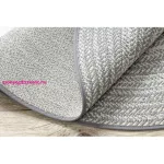 Kab. Fonott sizal Flat szőnyeg kör 48837637 Boho, fonat szürke kör 120 cm