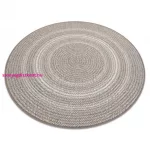 Kab. Fonott sizal Flat szőnyeg kör 48837686 Boho, fonat bézs kör 120 cm
