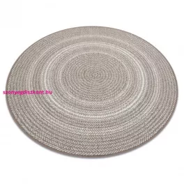  Kab. Fonott sizal Flat szőnyeg kör 48837686 Boho, fonat bézs kör 120 cm