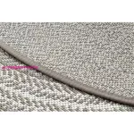 Kab. Fonott sizal Flat szőnyeg kör 48837686 Boho, fonat bézs kör 120 cm