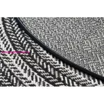 Kab. Fonott sizal Flat szőnyeg kör 48837690 Boho, fonat fekete kör 120 cm