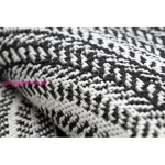 Kab. Fonott sizal Flat szőnyeg kör 48837690 Boho, fonat fekete kör 120 cm