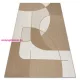 Kab. FLAT 48982265 Szizál szőnyeg Geometrikus - natúr bézs szalmaszín, zsinór 80x150 cm