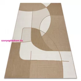   Kab. FLAT 48982265 Szizál szőnyeg Geometrikus - natúr bézs szalmaszín, zsinór 120x170 cm