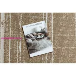 Kab. FLAT 48965265 Szizál szőnyeg Trellis vintage - natúr bézs szalmaszín, zsinór 160x230 cm