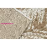 Kab. FLAT 48977256 Szizál szőnyeg Pálmalevelek - natúr bézs szalmaszín, zsinór 160x230 cm