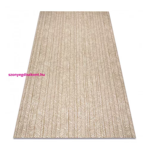 Kab. FLAT 48964265 Szizál szőnyeg Halszálkás - natúr bézs szalmaszín, zsinór 200x290 cm