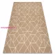 Kab. Szőnyeg FLAT 48959265 Geometrikus natúr bézs színű fonal 120x170 cm