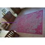 Kab. Vintage szőnyeg 22208/082 bordó / szürke klasszikus rozetta 200x290 cm