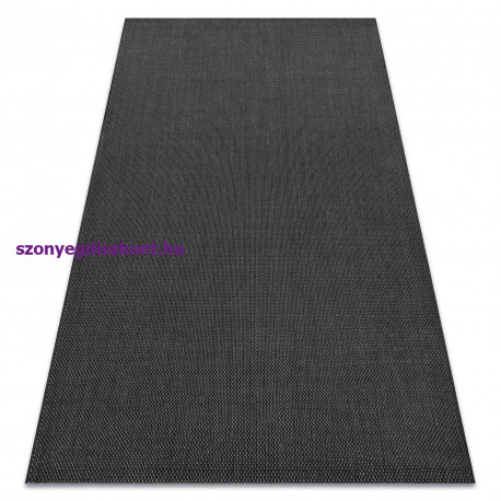 Fonott sizal flat szőnyeg 48663/090 fekete SIMA 160x230 cm
