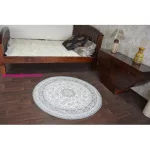Kab. Fonott sizal flat szőnyeg kör48691/637 ÓLOMÜVEG kör 120 cm