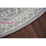 Kab. Fonott sizal flat szőnyeg kör48691/637 ÓLOMÜVEG kör 120 cm