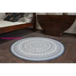 Kab. Fonott sizal flat szőnyeg kör48695/591 ÓLOMÜVEG kör 120 cm