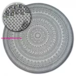 Kab. Fonott sizal flat szőnyeg kör 48695/637 ÓLOMÜVEG kör 120 cm