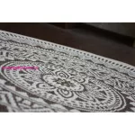 Kab. Fonott sizal flat szőnyeg kör48695/768 ÓLOMÜVEG kör 120 cm