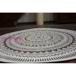 Kab. Fonott sizal flat szőnyeg kör48695/768 ÓLOMÜVEG kör 120 cm