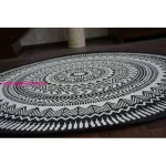 Kab. Fonott sizal flat szőnyeg kör48695/690 ÓLOMÜVEG kör 120 cm