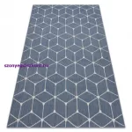 Kab. Fonott sizal flat szőnyeg 48721/591 TAKARÓKA 3D kék 160x230 cm