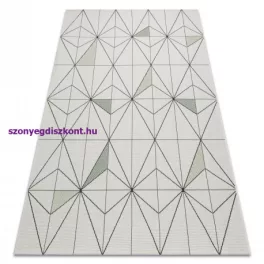   Kab. Fonott sizal color szőnyeg 19447/062 Rombusz Háromszögek Krém 200x290 cm