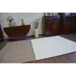Kab. Fonott sizal flat szőnyeg 48722/608 Kétszínű krém barna 200x290 cm