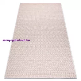   Kab. Fonott sizal flat szőnyeg 48603/526 Szemek krém rózsaszín 200x290 cm