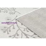 Kab. Fonott sizal flat szőnyeg 48774/367 Levelek Madarak krém szürke 80x150 cm