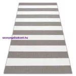 Kab. Fonott sizal flat szőnyeg 48644686 Csíkok fehér bézs 120x170 cm