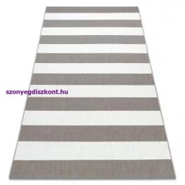   Kab. Fonott sizal flat szőnyeg 48644686 Csíkok fehér bézs 120x170 cm