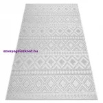 Kab. Szőnyeg SOLE D3851 Boho gyémánt lapos szövött bézs 120x170 cm