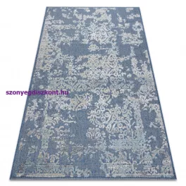   Kab. Szőnyeg SOLE D3811 lapos szövött kék / bézs 140x190 cm